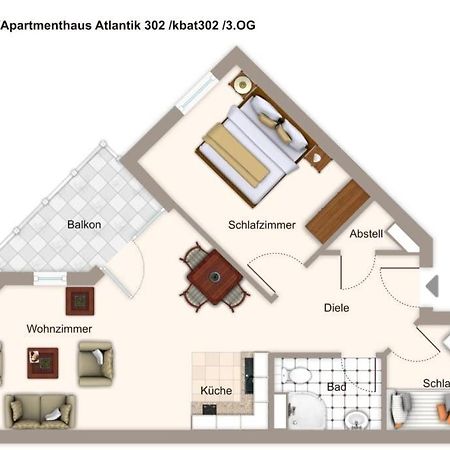 Apartmenthaus Atlantik Apartmenthaus Atlantik 302 Ostseebad Kühlungsborn Eksteriør bilde